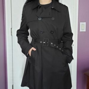 NWOT Black Kenneth Cole Reaction Trench Coat!